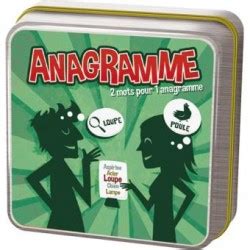 Anagramme, la boîte du jeu